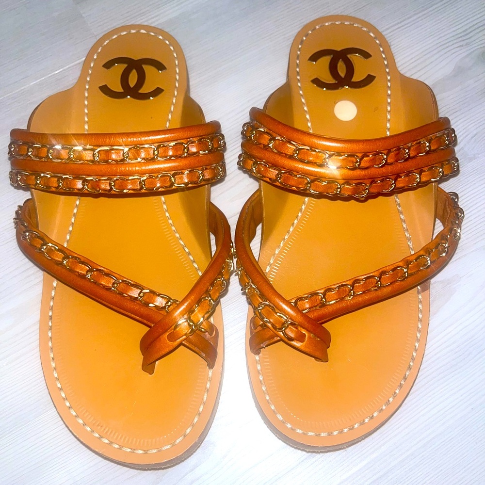 Chanel chain sandal